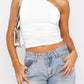 Mandy Ruched One Shoulder Tank