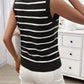 Devine Striped V-Neck Knit Tank