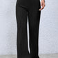 Basic Bae Full Size Ribbed High Waist Flare Pants