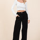 Mittoshop Corduroy Back Elastic Waist Pants