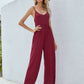 Adjustable Spaghetti Strap Jumpsuit with Pockets