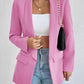 Shawl Collar Long Sleeve Blazer