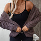 Cable-Knit Open Front Long Sleeve Cardigan