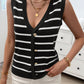 Devine Striped V-Neck Knit Tank