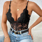 Perfee Lace V-Neck Spaghetti Strap Bodysuit