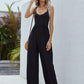 Adjustable Spaghetti Strap Jumpsuit with Pockets