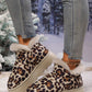 Thermal Leopard Round Toe Platform Boots