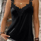 Full Size Lace Detail V-Neck Tank