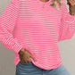 Striped Round Neck Long Sleeve Top