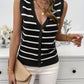 Devine Striped V-Neck Knit Tank