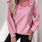 Perfee Oblique Zipper Long Sleeve Hoodie