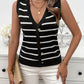 Devine Striped V-Neck Knit Tank