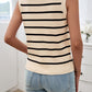 Devine Striped V-Neck Knit Tank