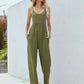 Adjustable Spaghetti Strap Jumpsuit with Pockets