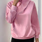 Perfee Oblique Zipper Long Sleeve Hoodie