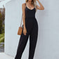 Adjustable Spaghetti Strap Jumpsuit with Pockets