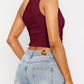 Mandy Ruched One Shoulder Tank