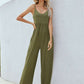 Adjustable Spaghetti Strap Jumpsuit with Pockets