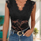 Perfee V-Neck Lace Bodysuit