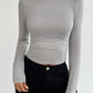 Devine Mock Neck Long Sleeve T-Shirt