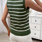 Devine Striped V-Neck Knit Tank