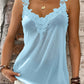 Full Size Lace Detail V-Neck Tank