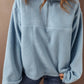 Half Zip Long Sleeve Sweatshirt