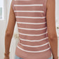 Devine Striped V-Neck Knit Tank