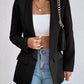 Shawl Collar Long Sleeve Blazer