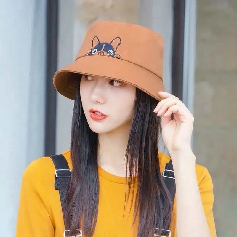 Summer new fisherman hats female Japanese and Korean literary sunscreen hats outdoor sun sunshade cap printing fisherman cap wholesale