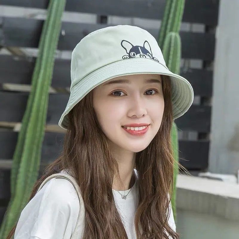 Summer new fisherman hats female Japanese and Korean literary sunscreen hats outdoor sun sunshade cap printing fisherman cap wholesale