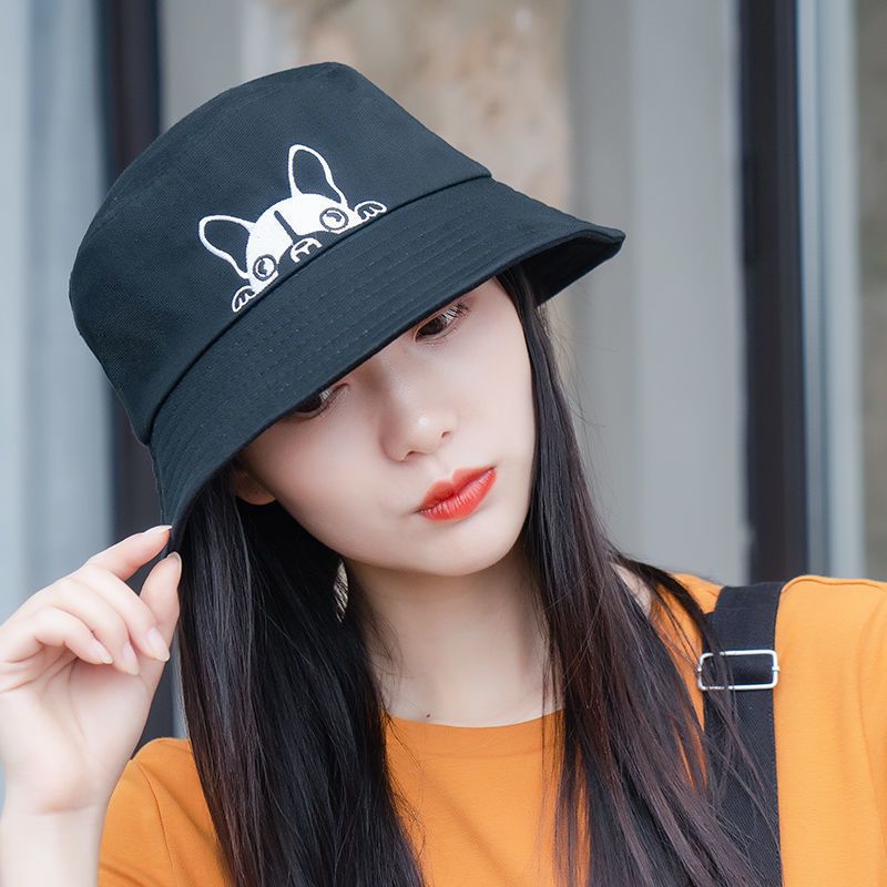 Summer new fisherman hats female Japanese and Korean literary sunscreen hats outdoor sun sunshade cap printing fisherman cap wholesale